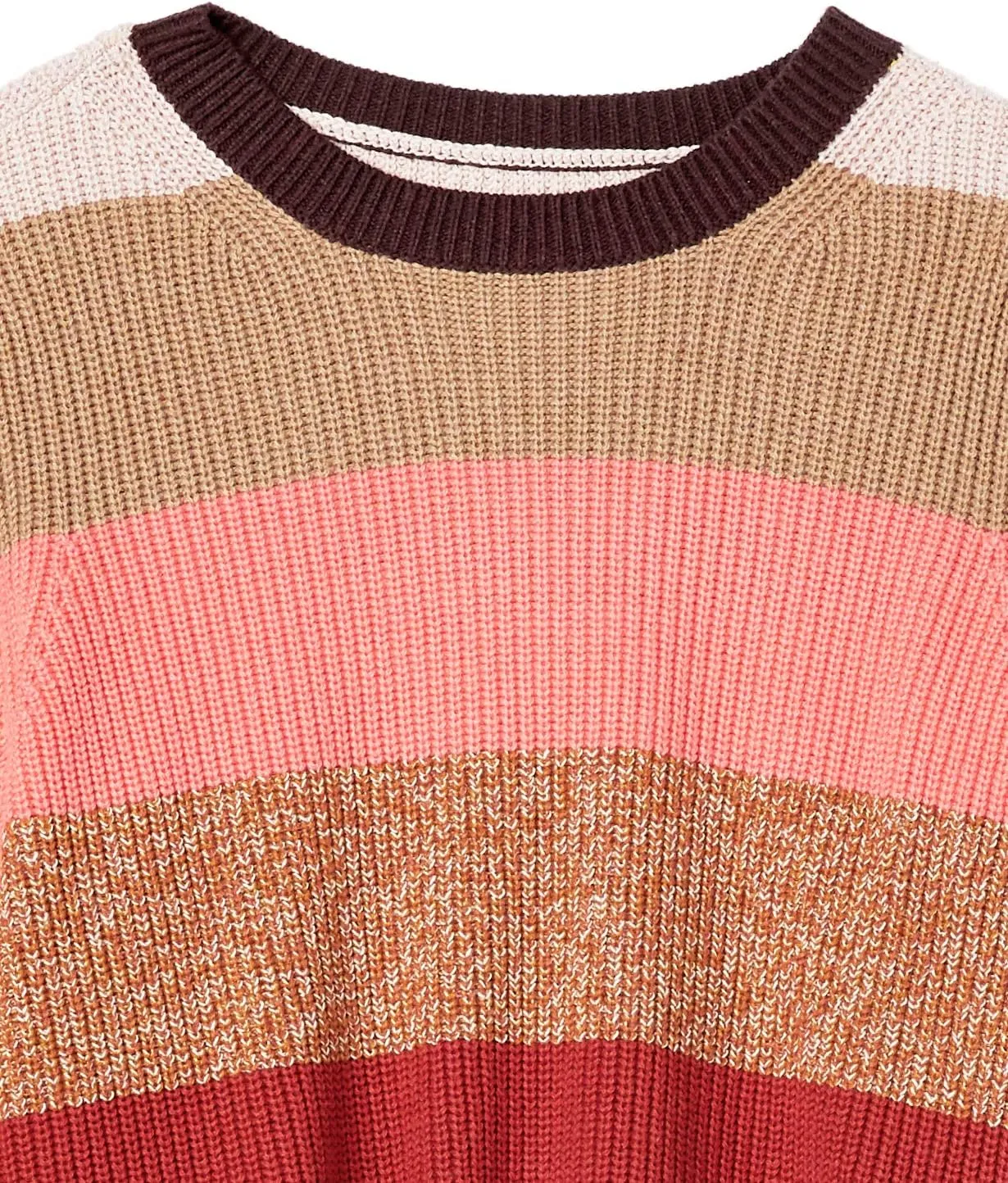 Goodthreads Women's Cotton Shaker Stitch Crewneck Sweater