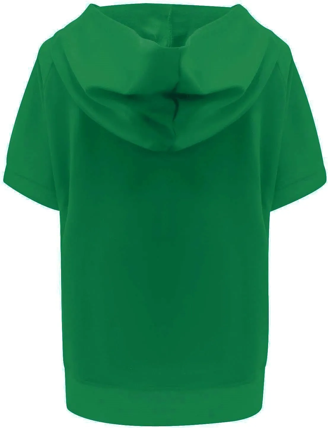 Half Zip Sweatshirt Women Oversized Short Sleeve Hoodies Casual Pullover Tops Loose Fit Summer Shirts with Pockets