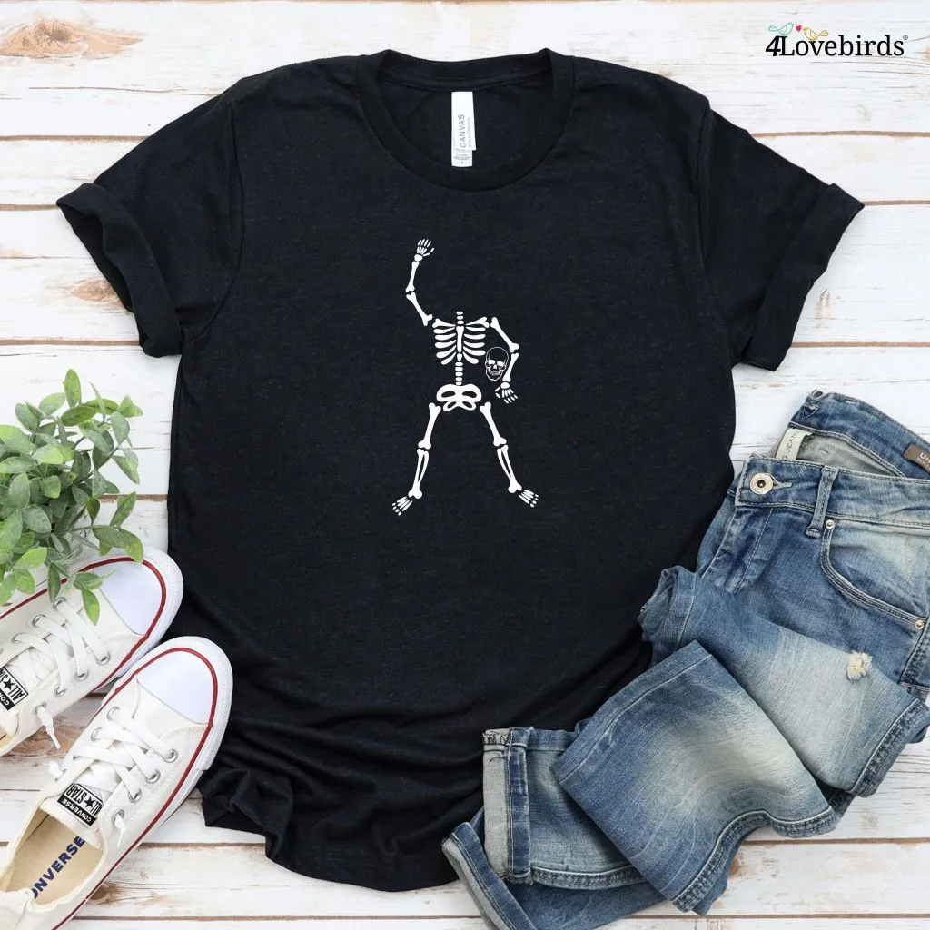 Halloween Dancing Skeletons Matching Outfits Set - Happy Spooky Season Couple Wear