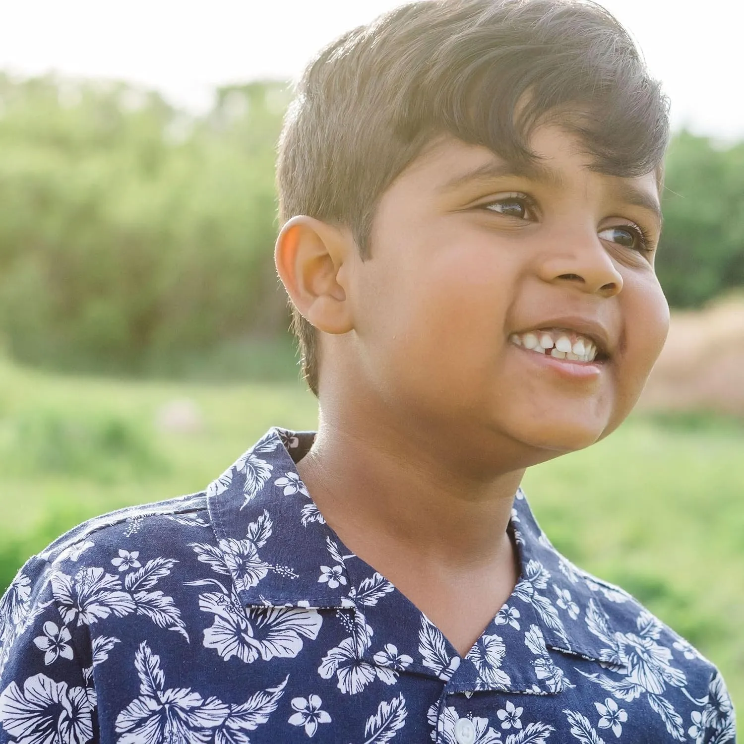 Hope & Henry Boys' Linen Short Sleeve Button Down Shirt