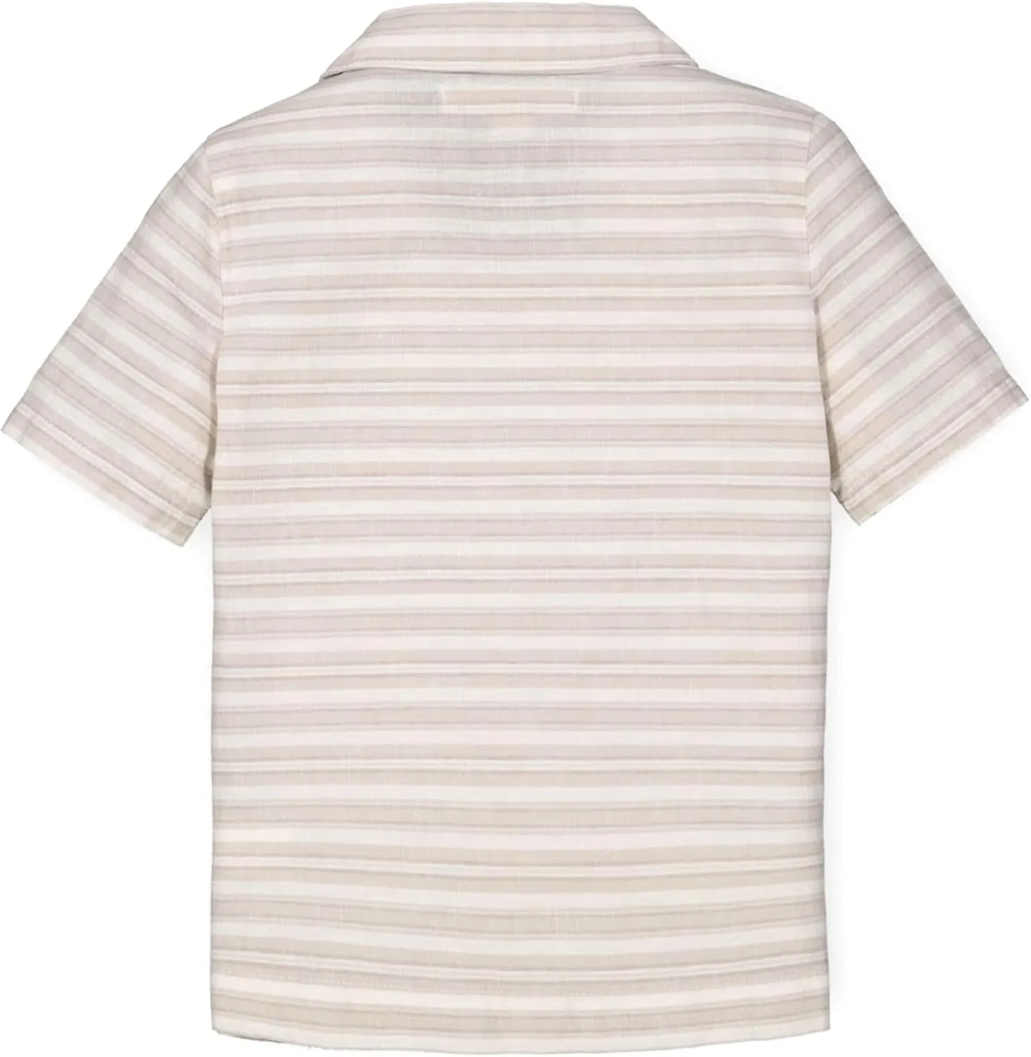 Hope & Henry Boys' Linen Short Sleeve Button Down Shirt