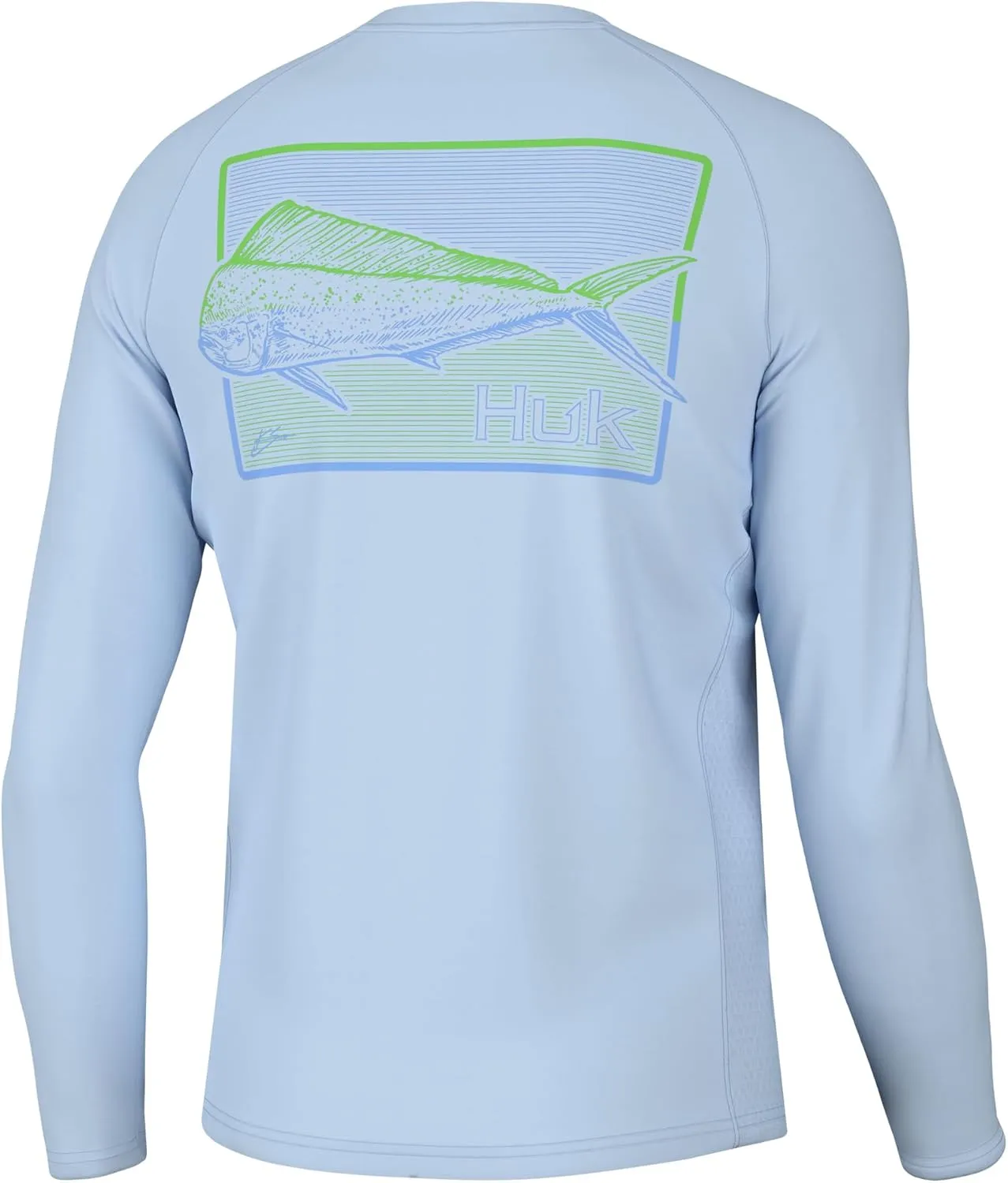 HUK Men's Kc Scott Graphic Pursuit, Performance Fishing Shirt
