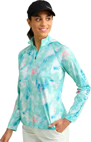 HUK Women's Icon Hoodie, Fishing Shirt with Sun Protection