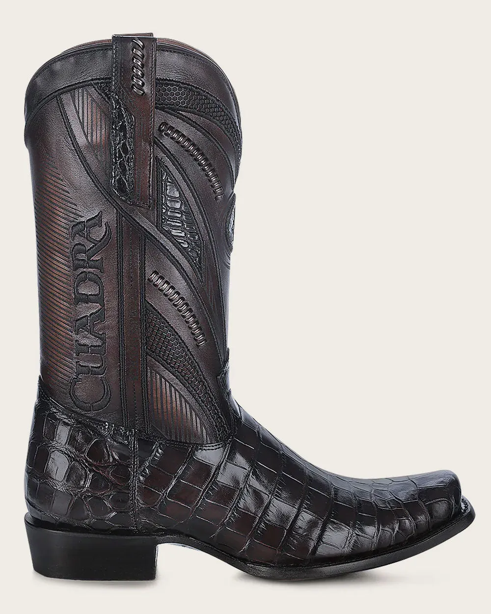 Imperio Boot dark brown exotic leather
