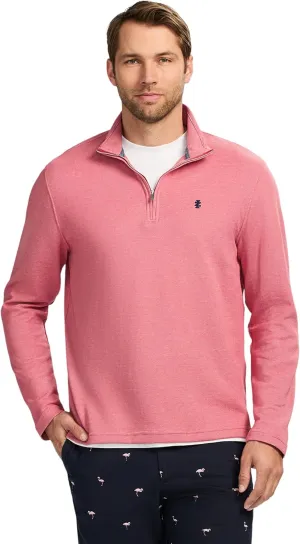 IZOD Men's Performance Comfort Quarter Zip Long Sleeve Shirt