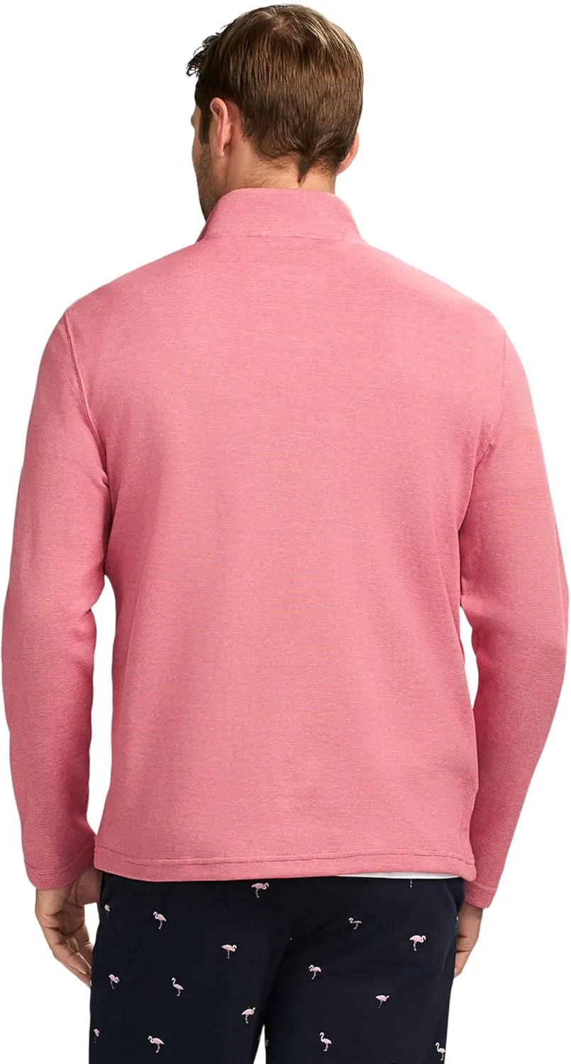 IZOD Men's Performance Comfort Quarter Zip Long Sleeve Shirt