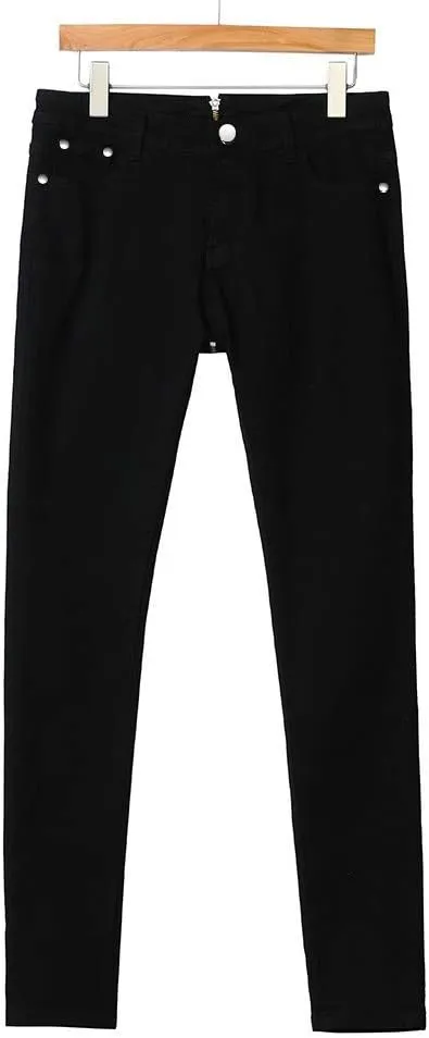 Jeans Zipper Trousers Waist Stretch High Skinny Back Women Pencil Denim Pants Jean Bodysuits for Women Sexy
