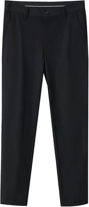 JEShifangjiusu Men'S Slim-Fit Wrinkle-Resistant Flat-Front Chino Pant Stretch Dress Pants Skinny Suit Pants With Pockets