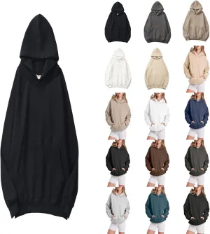 JiXiang Women's Fashion Hoodies & Sweatshirts Oversized Hoodies Sweatshirts Long Sleeve Sweaters Pullover Clothes with Pocket