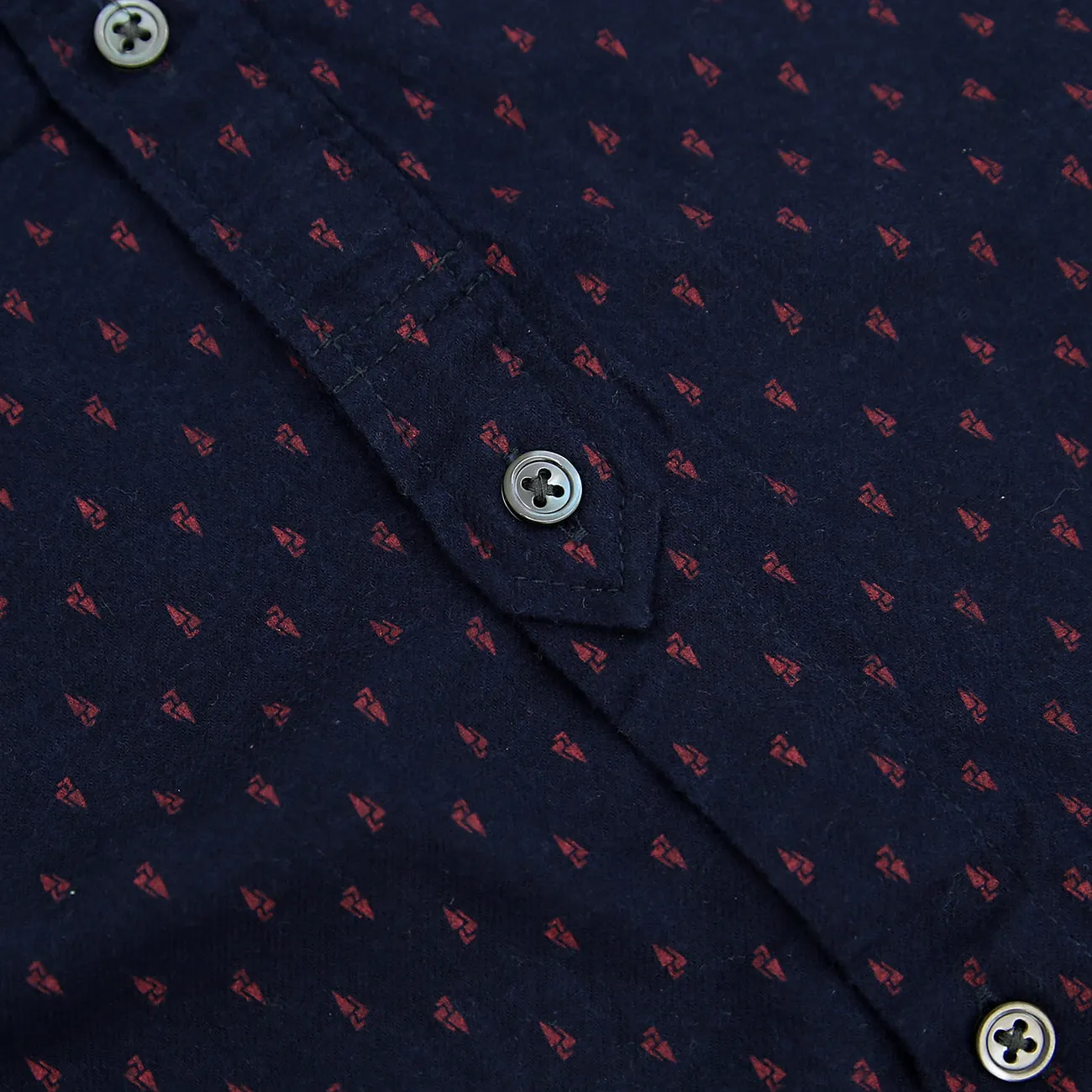 JJ - Men 'Navy' Dotted Regular Fit Printed Shirt JJ896