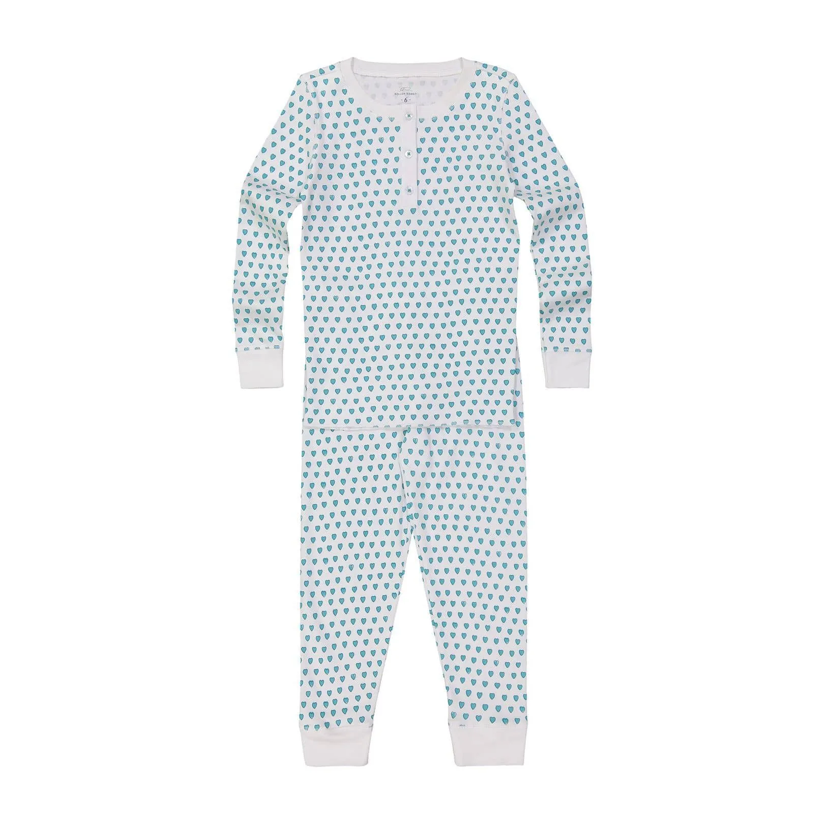 Kids Mint Heart Pajamas