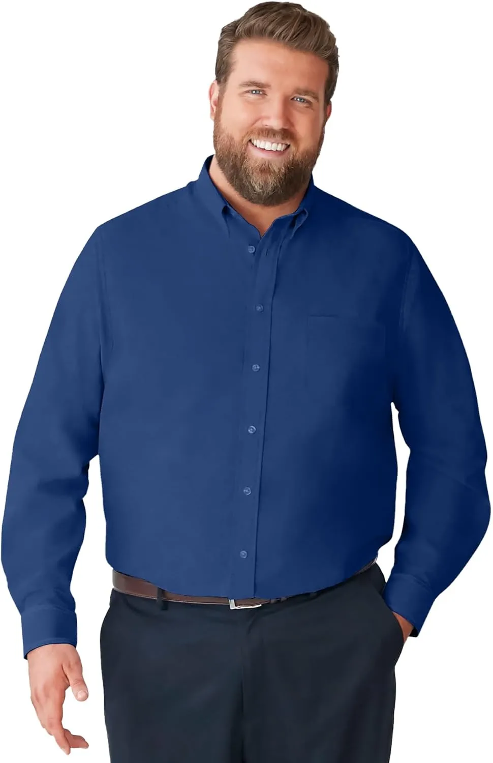 KingSize Men's Big & Tall Tall Wrinkle-Free Dress Shirt