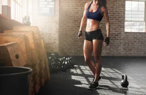 Ladies Moisture-Wicking Athletic Sports Bra-Midnight Navy