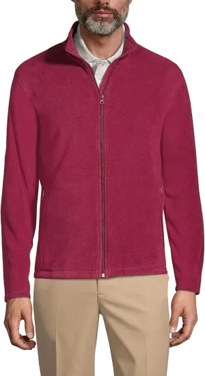 Lands' End Men's Full-Zip Mid-Weight Fleece Jacket