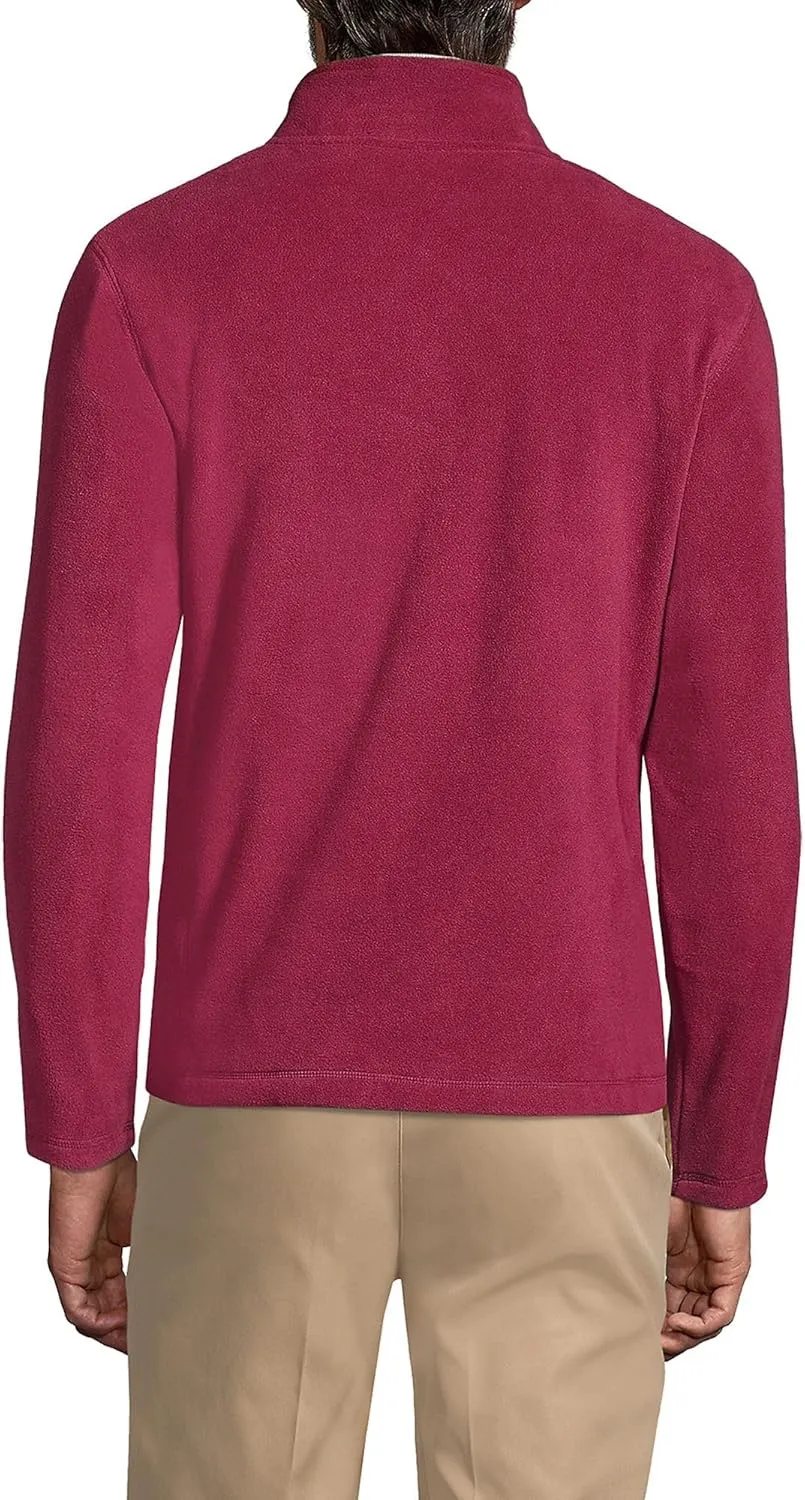 Lands' End Men's Full-Zip Mid-Weight Fleece Jacket