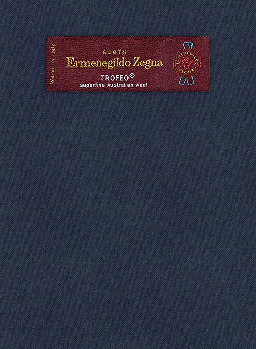 Lanificio Zegna Trofeo Royal Blue Wool Pants