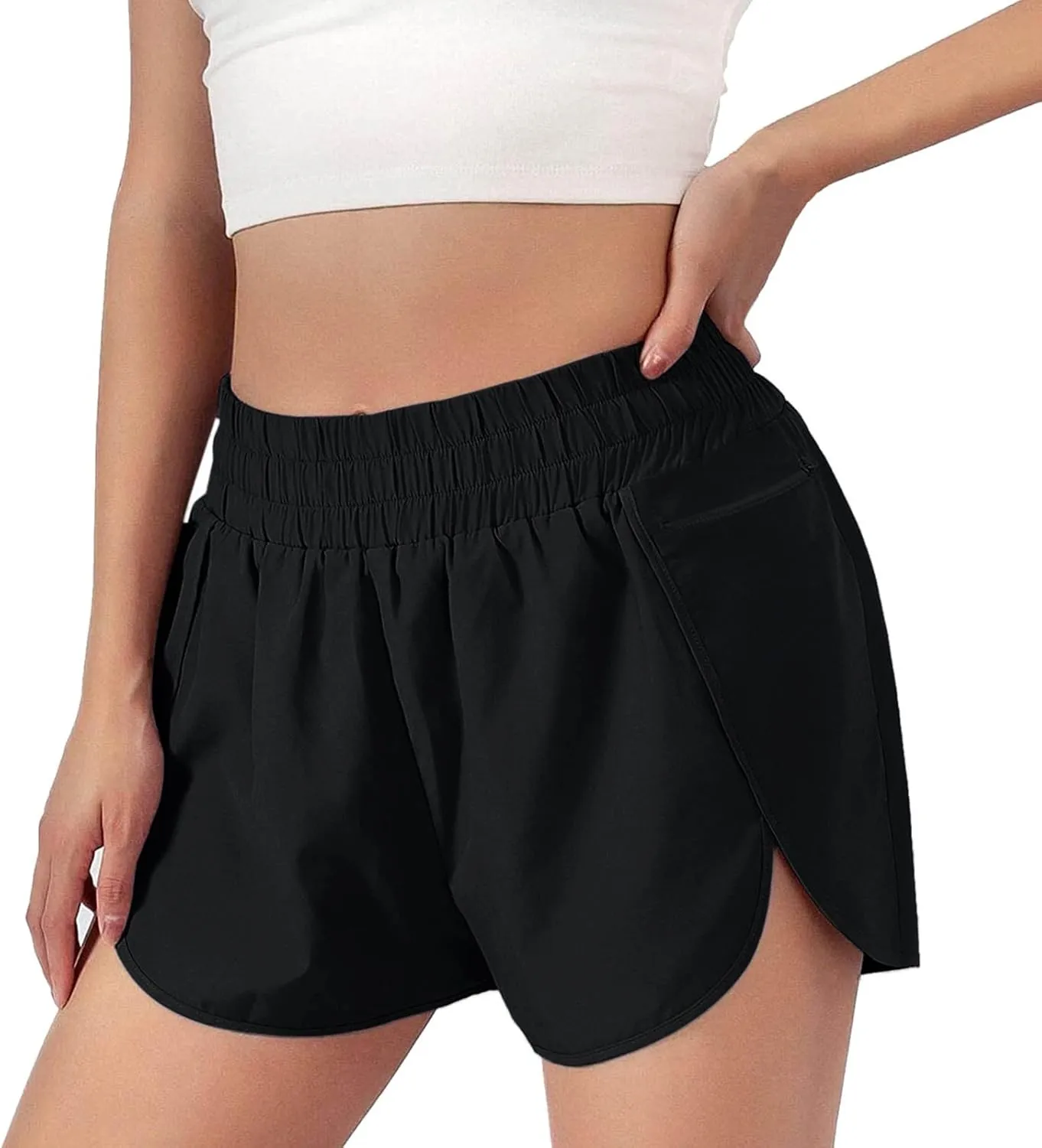 LCMTWX Flowy Shorts Shorts Casual Summer Comfy Athletic Shorts Elastic Running Shorts Flowy Shorts Biker Shorts Women