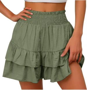 LCMTWX Flowy Shorts Shorts Casual Summer Comfy Athletic Shorts Elastic Running Shorts Flowy Shorts Biker Shorts Women