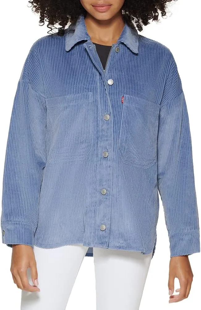 Levi's womens Cotton Corduroy Shirt Shacket (Standard & Plus Sizes)