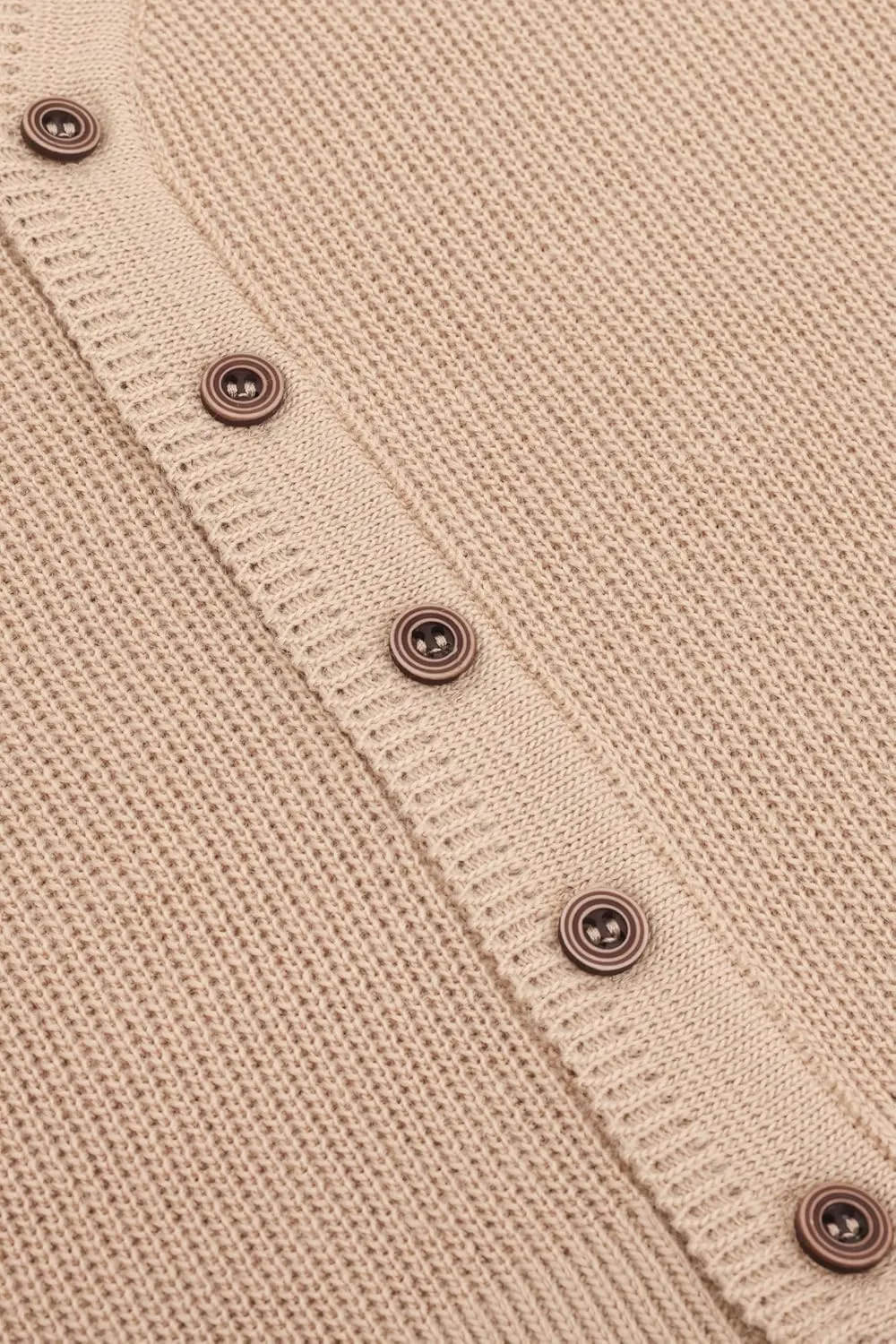 Lilax Little Boys Basic Long Sleeve V-Neck Classic Knit Cardigan Sweater