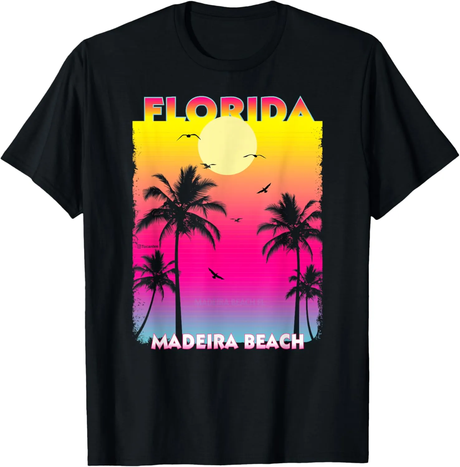 Madeira Beach Florida Fl summer vintage Sunset T-Shirt