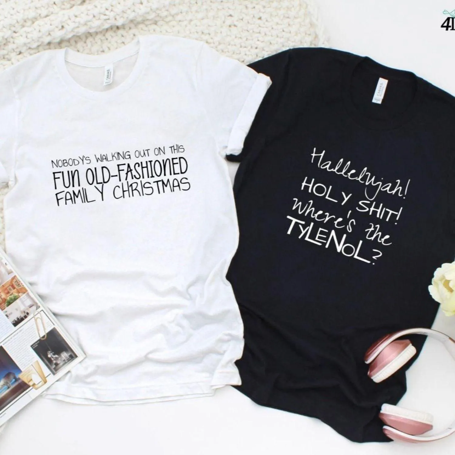 Matching Christmas Vacation Outfit - Fun Couples Shirts - Husband & Wife Holiday Set