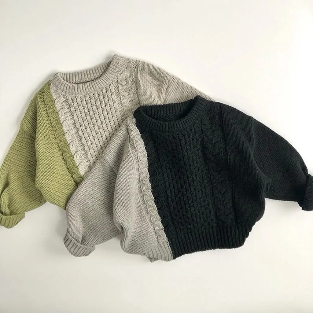Maurice Color-Block Twisted Knit Sweater