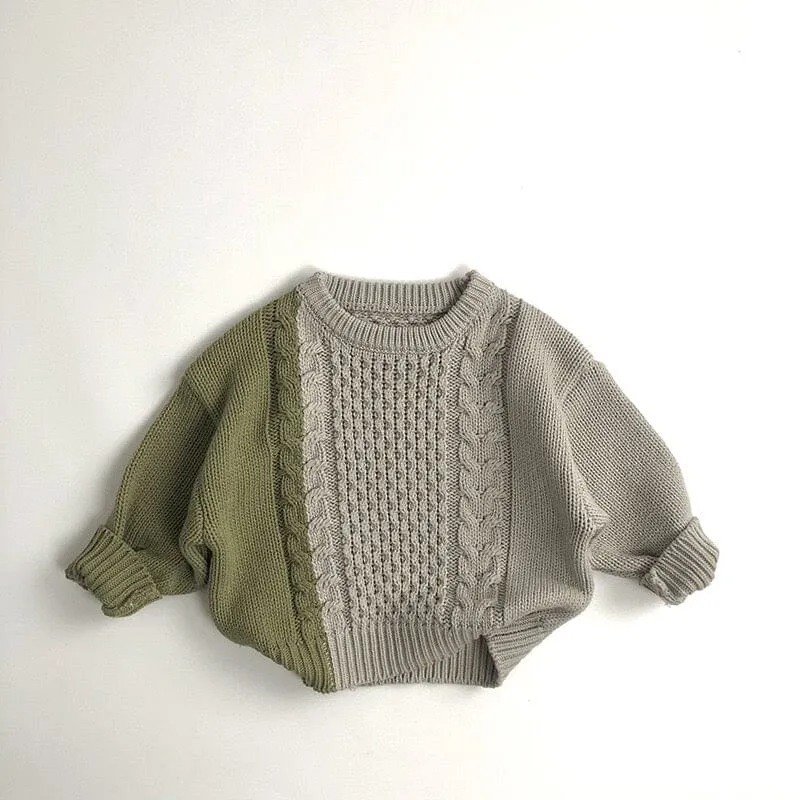 Maurice Color-Block Twisted Knit Sweater