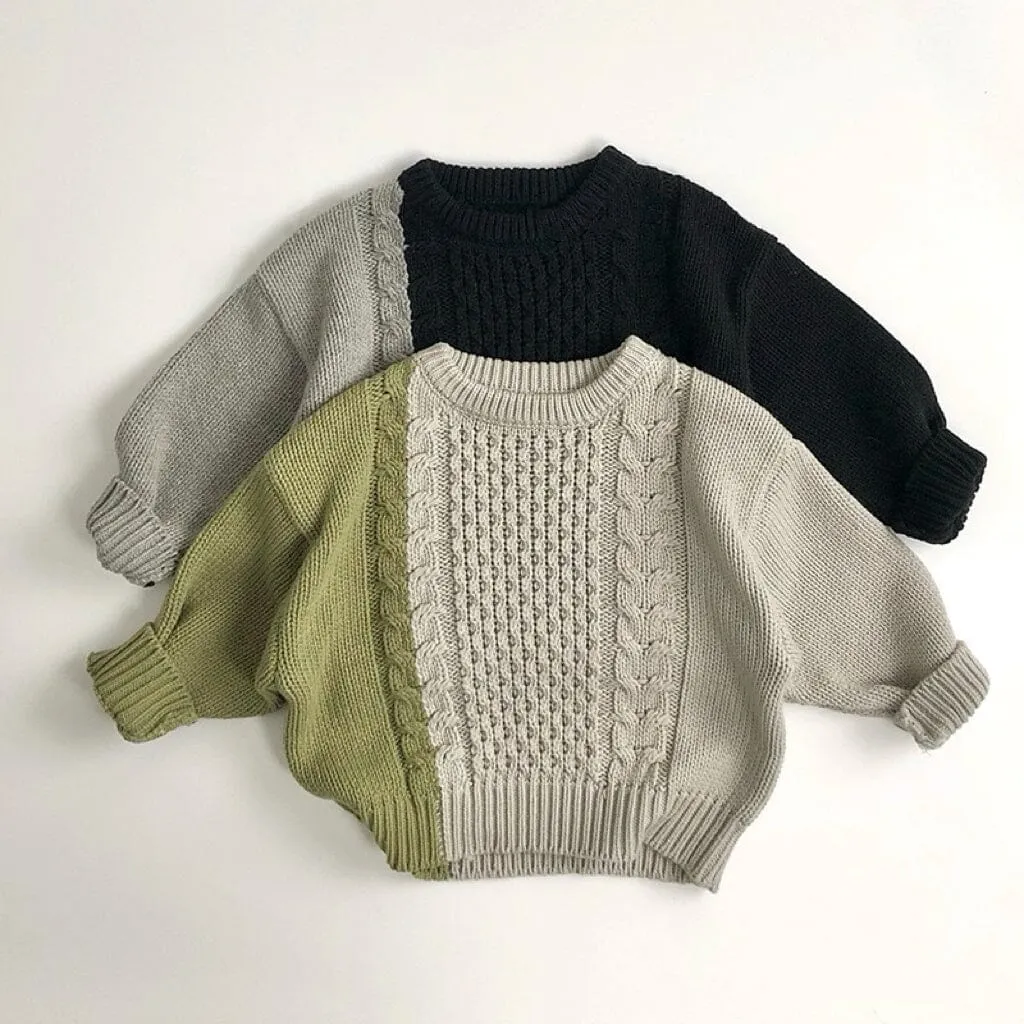Maurice Color-Block Twisted Knit Sweater
