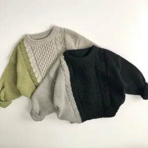 Maurice Color-Block Twisted Knit Sweater