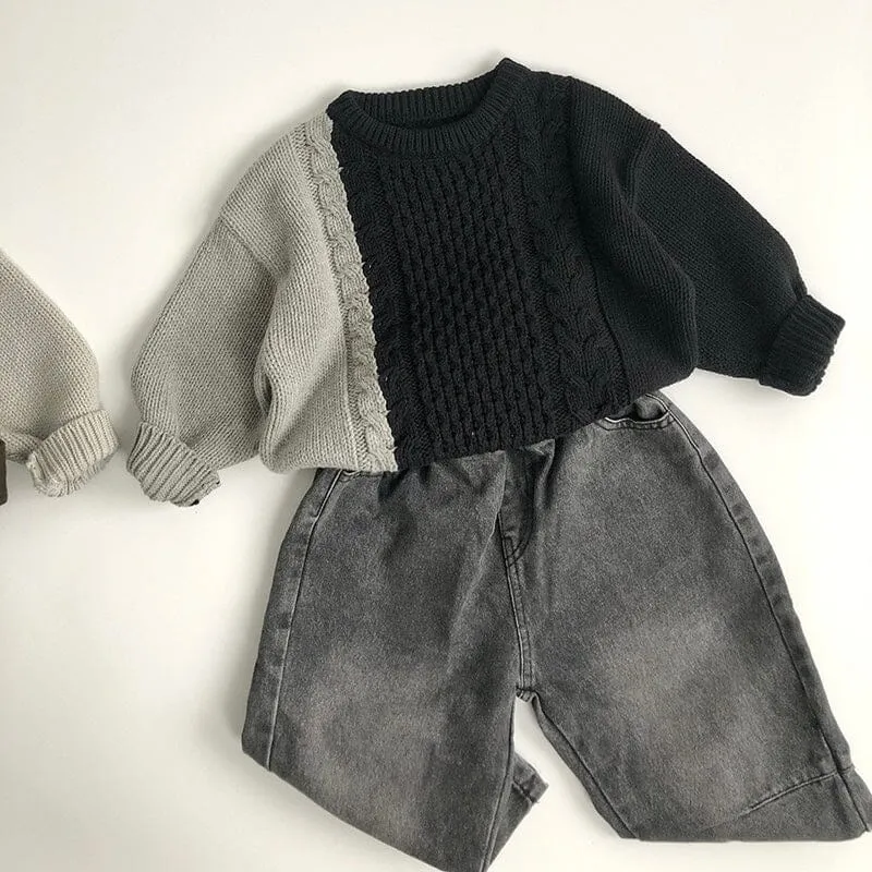 Maurice Color-Block Twisted Knit Sweater
