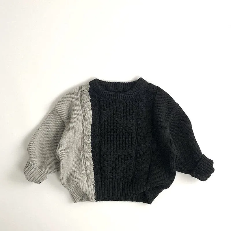Maurice Color-Block Twisted Knit Sweater