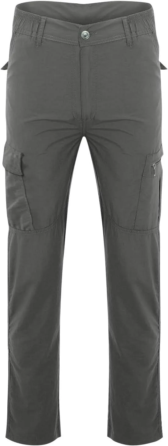 Mencomfy Cargo Pants Waterproof Ripstop Flex Work Pants Construction Tactic Hiking Outdoor Lightweight Trousers