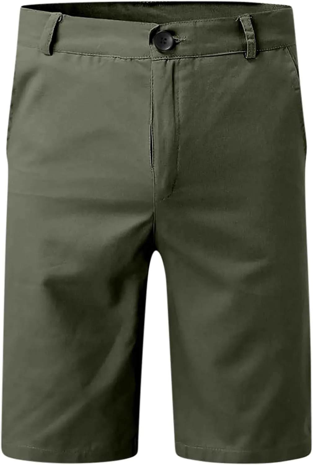Men's Cargo Shorts Lightweight Solid Flat Front Outdoor Work Shorts Casual Sports Slim Fit Activewear with Pocket