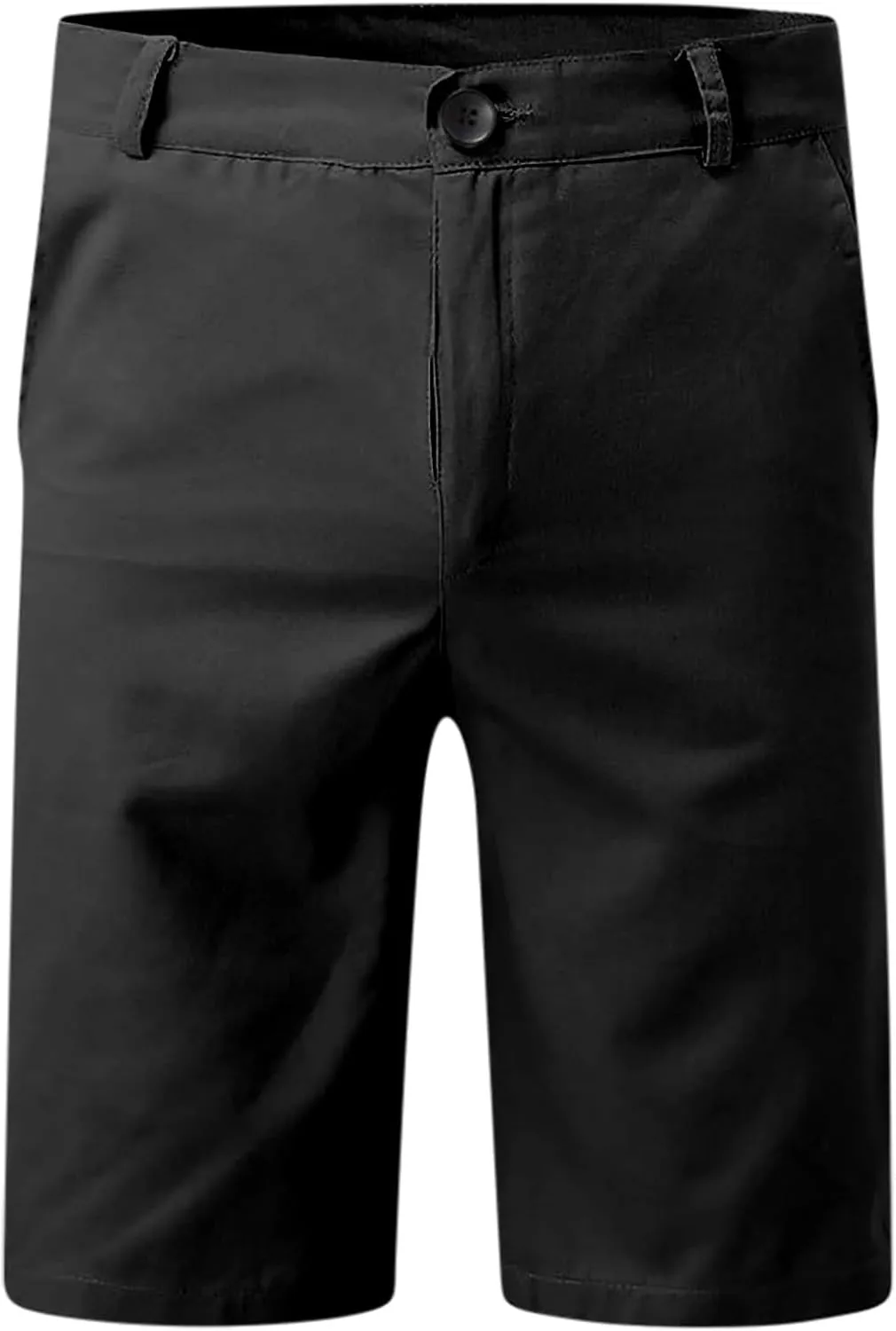 Men's Cargo Shorts Lightweight Solid Flat Front Outdoor Work Shorts Casual Sports Slim Fit Activewear with Pocket