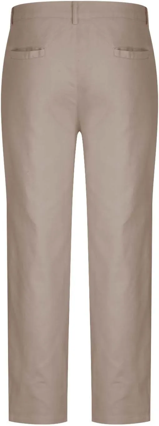 Men's Cotton Linen Dress Pants Casual Lightweight Flat-Front Stretch Chino Pants Business Slim Fit Trousers for Men