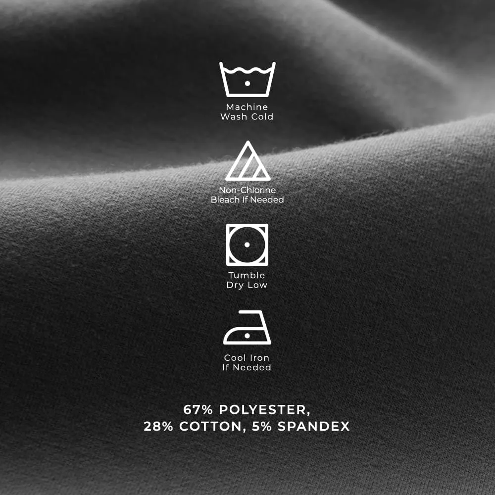 Men's Drop-Cut V-Neck – Plain Tshirts for Men – Soft Polyester, Cotton, Spandex – Moisture Wicking, Wrinkle Resistant