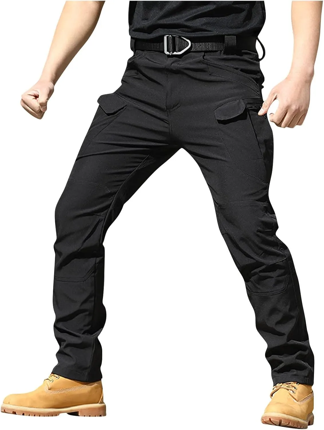 Mens Fall Fashion Hiking Tactical Pants Sweatpants Cargo Pants for Men City Special Service Pants with Pockets