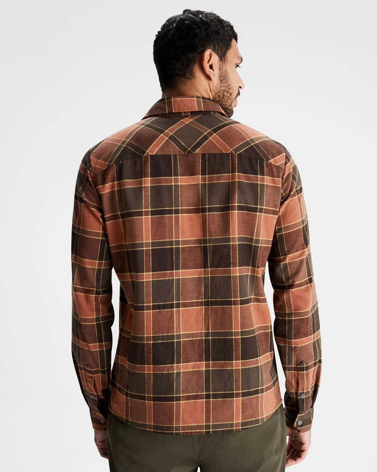 Men's Fyfe Flannel Shirt - Redwood Plaid