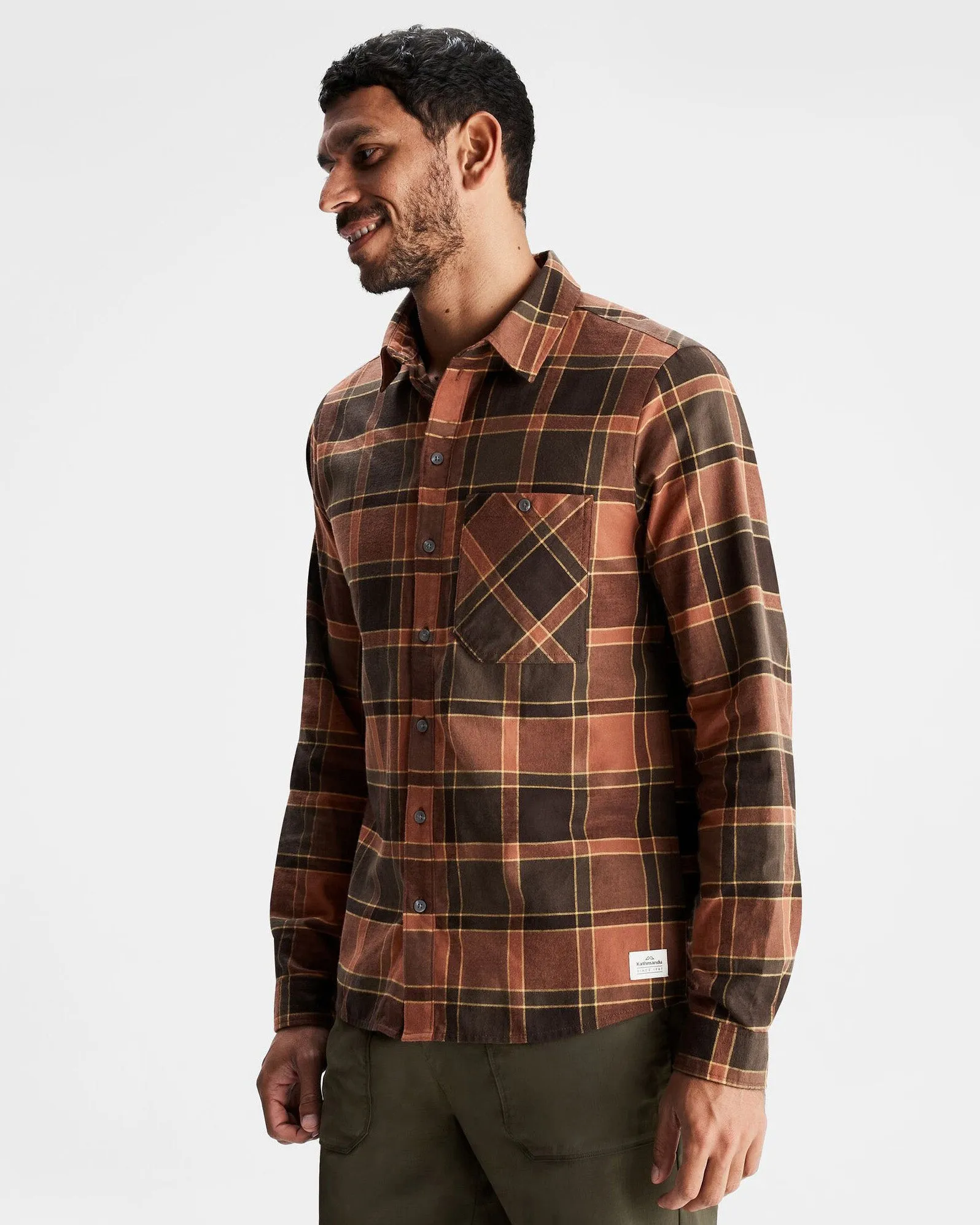 Men's Fyfe Flannel Shirt - Redwood Plaid