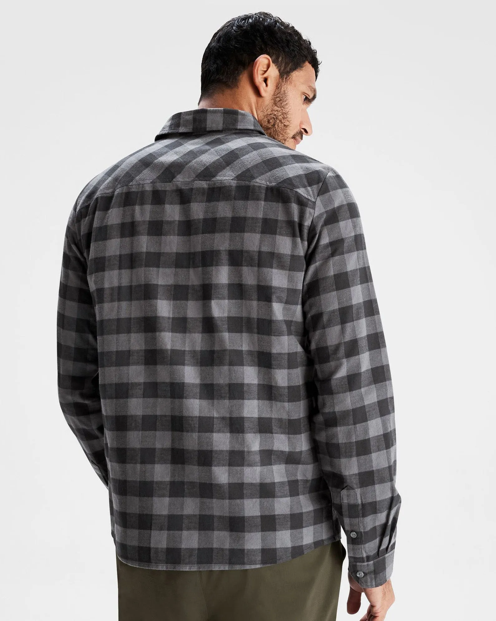 Men's Fyfe Flannel Shirt - Shale Gingham