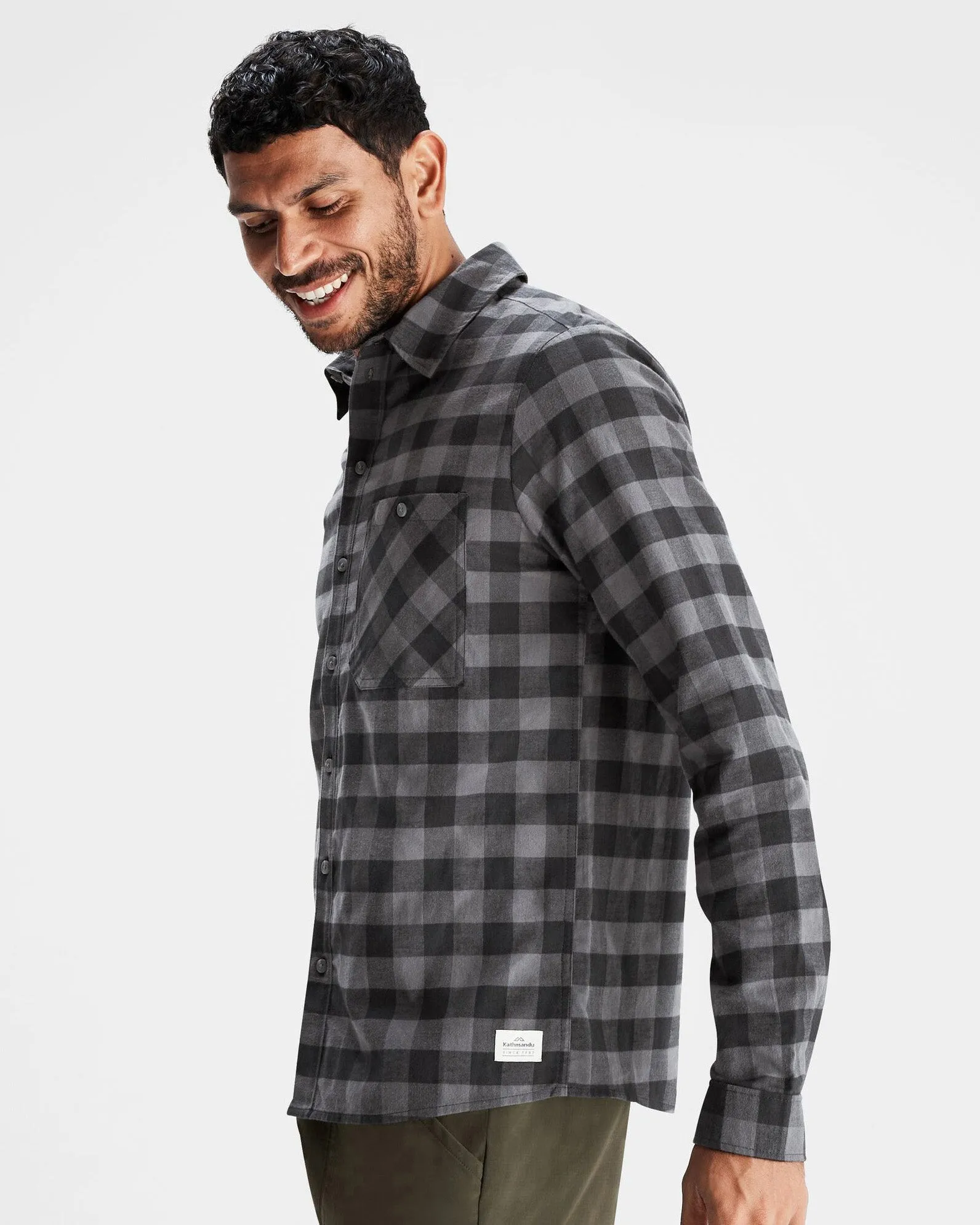 Men's Fyfe Flannel Shirt - Shale Gingham