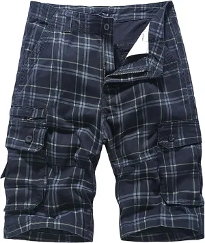 Mens Khaki Shorts Shorts Multi Pocket Comfortable Lightweight Casual Fashion Sports Shorts Cargo Jeans for Men Khaki