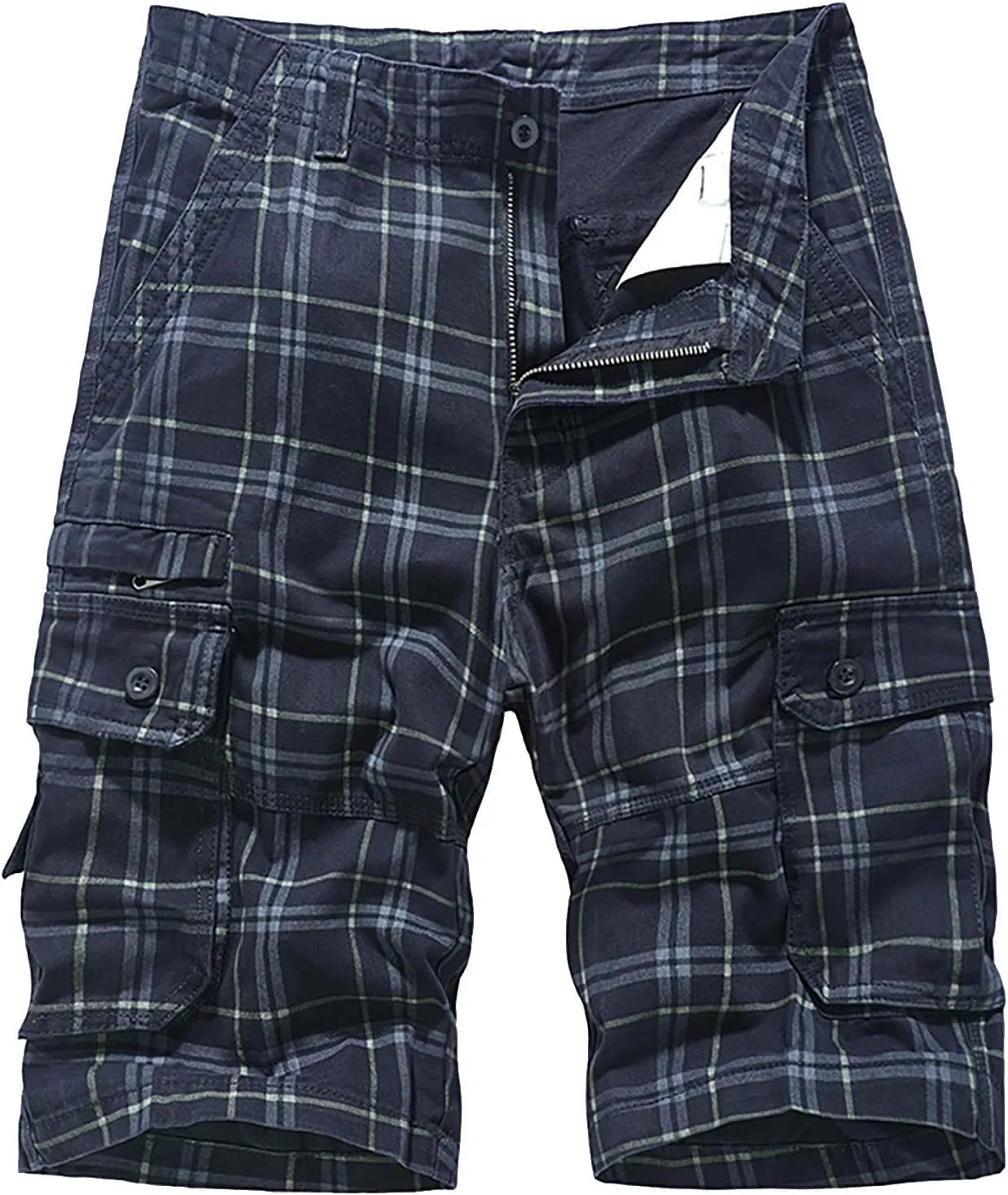 Mens Khaki Shorts Shorts Multi Pocket Comfortable Lightweight Casual Fashion Sports Shorts Cargo Jeans for Men Khaki