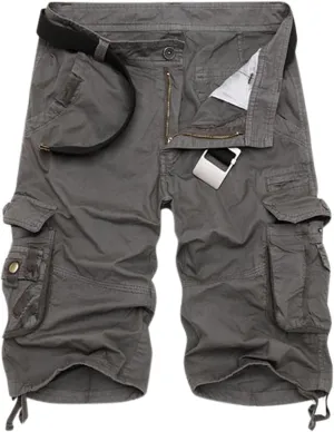 Mens Khaki Shorts Shorts Multi Pocket Comfortable Lightweight Casual Fashion Sports Shorts Cargo Jeans for Men Khaki