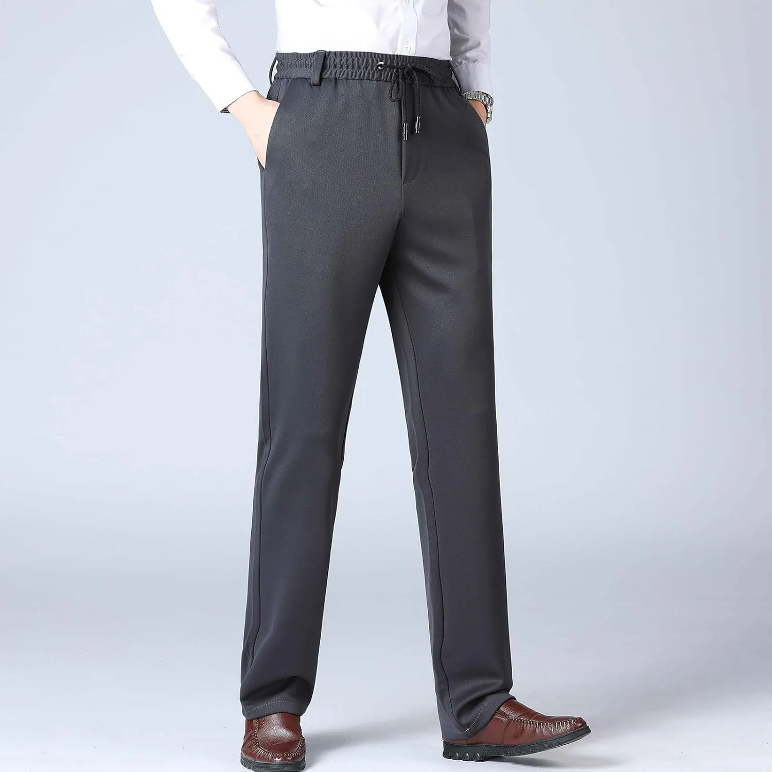 Men's Lightweight Jogging Pant Lounge Work Joggers Relaxed Fit Sports Casual Sweatpant Cuffed Sweat Pants