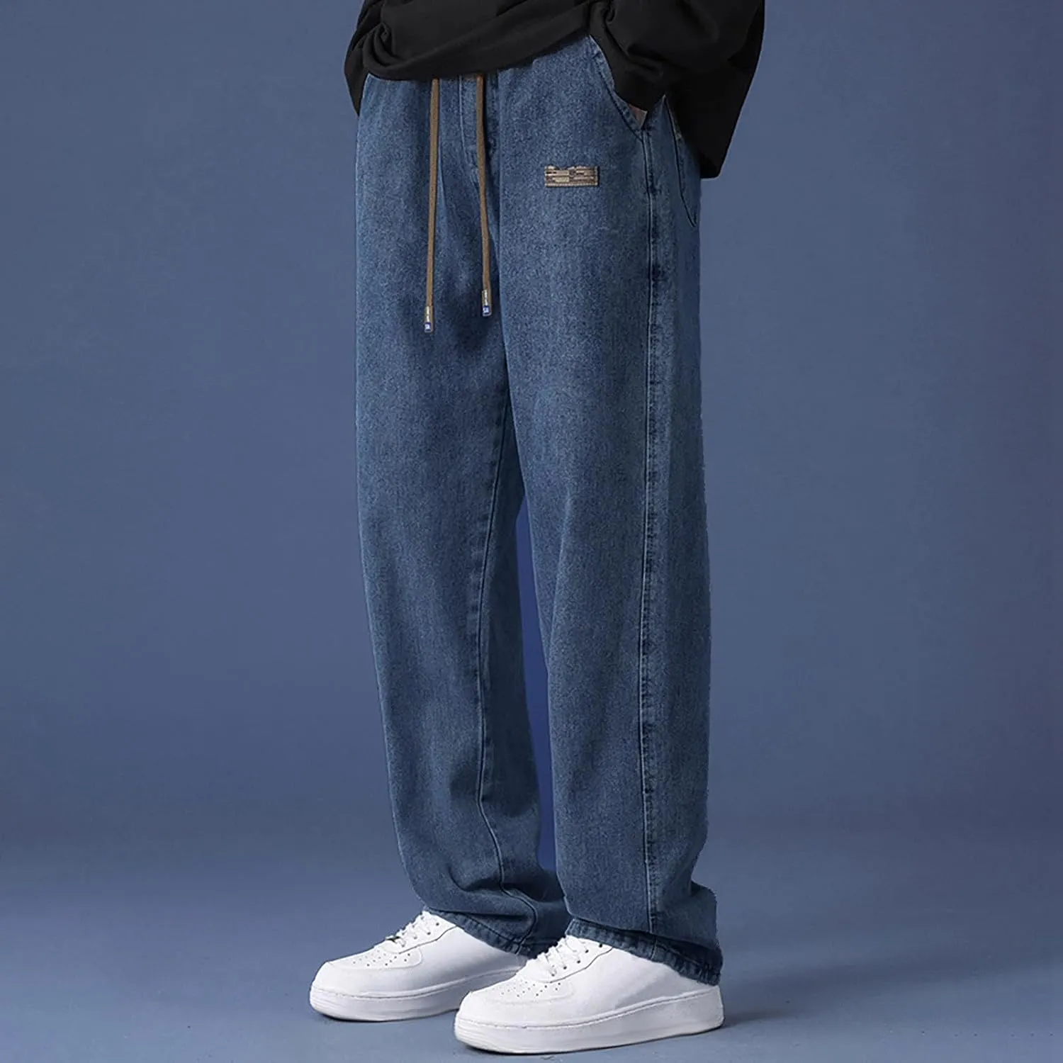 Men's Pants Autumn Pants for Men Casual Lightweight Men's Slim-Fit Casual Stretch Chino Pant Wide Leg Pants for Men