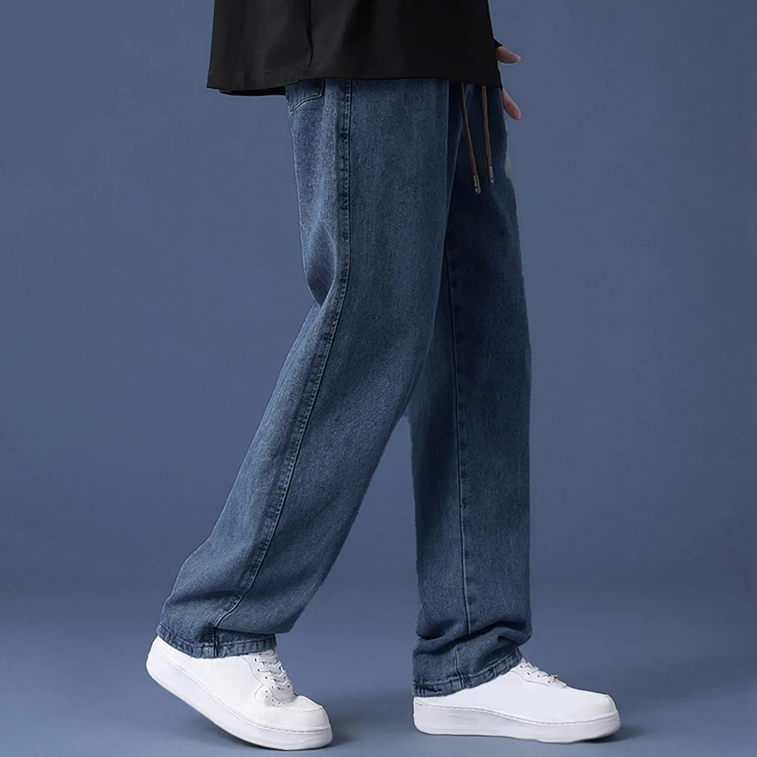 Men's Pants Autumn Pants for Men Casual Lightweight Men's Slim-Fit Casual Stretch Chino Pant Wide Leg Pants for Men