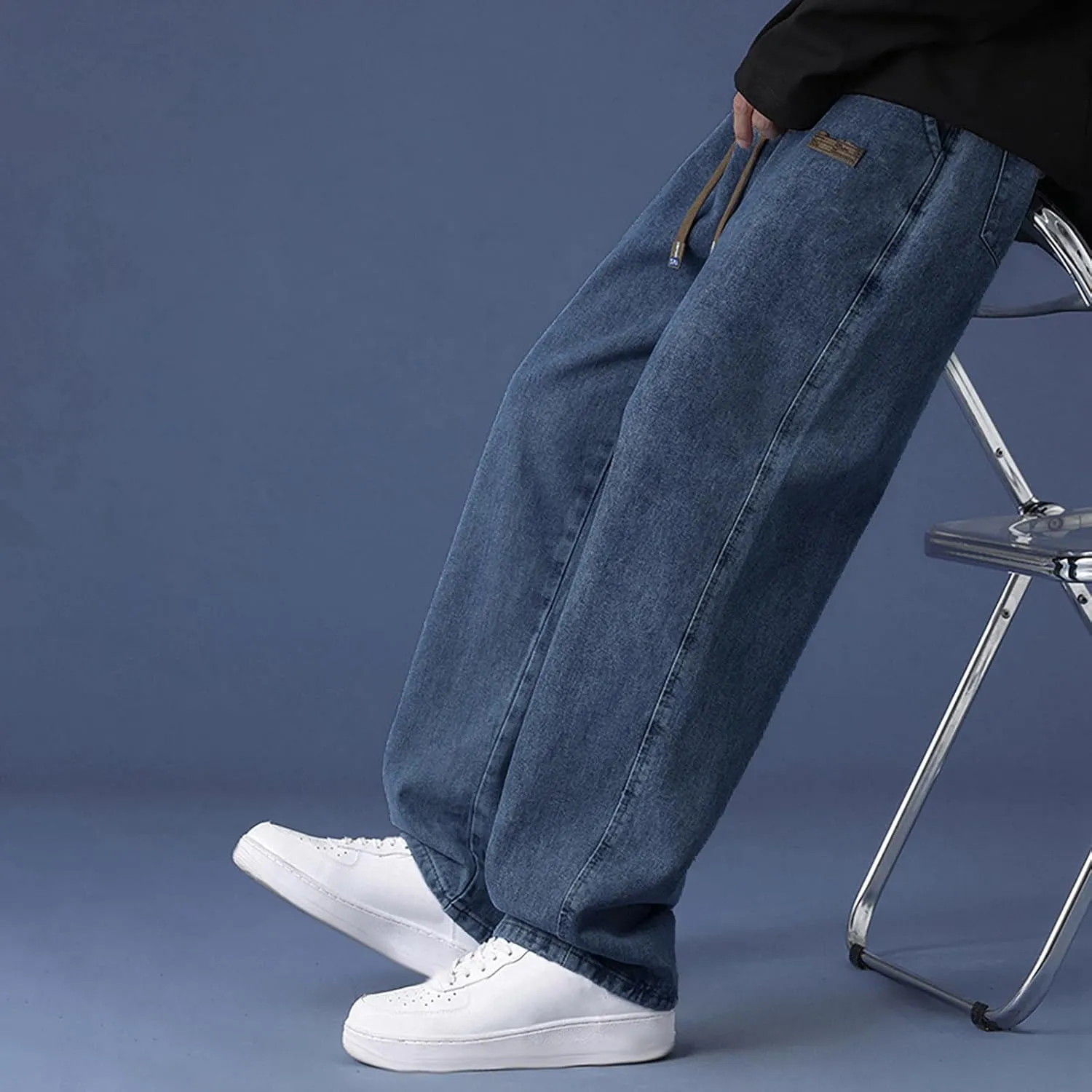Men's Pants Autumn Pants for Men Casual Lightweight Men's Slim-Fit Casual Stretch Chino Pant Wide Leg Pants for Men