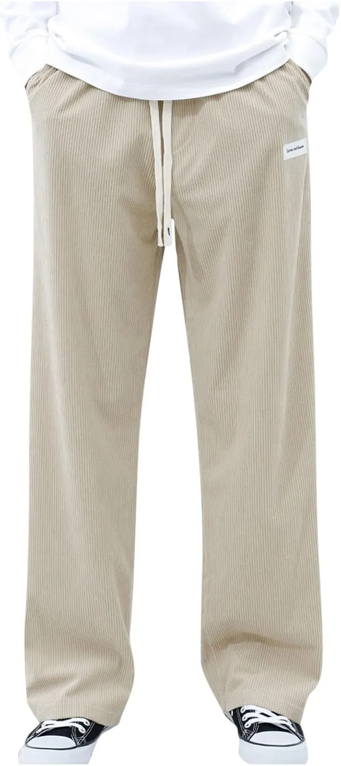 Men's Pants Casual Plus Size Jogger Gym Athletic Sweatpants Loose Elasticated Waistband Lounge Pant